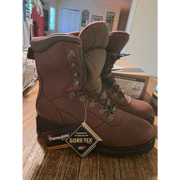 New Men's 11 EE Cabela's Iron Ridge Waterproof Hunting Winter Leather Boots 10" - Picture 5 of 9